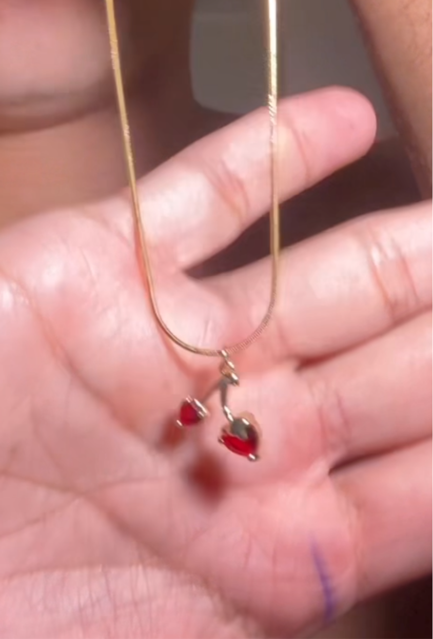 Gold Cherry Necklace🍒